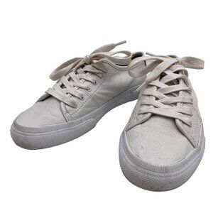 Frye Ivy White Leather Low Top Lace Up Sneaker Women's Size 6.5